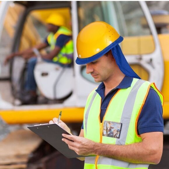 Hard hat 2 piece neck protector reflector and gaiter - Picture 5 of 9